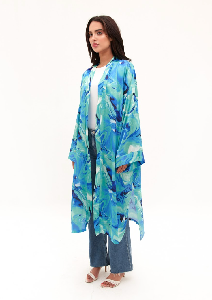 Eva Shades Of Blue Kimono